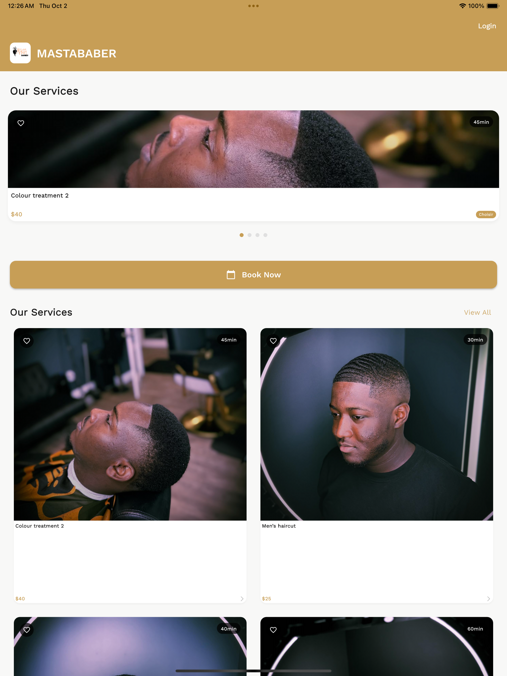 MastaBaber Mobile App